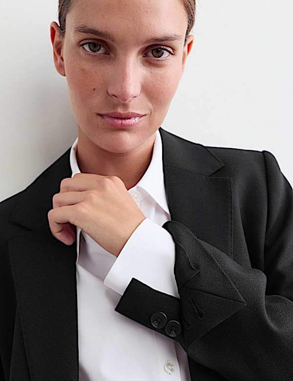 Pure Wool Single Breasted Blazer - GR
