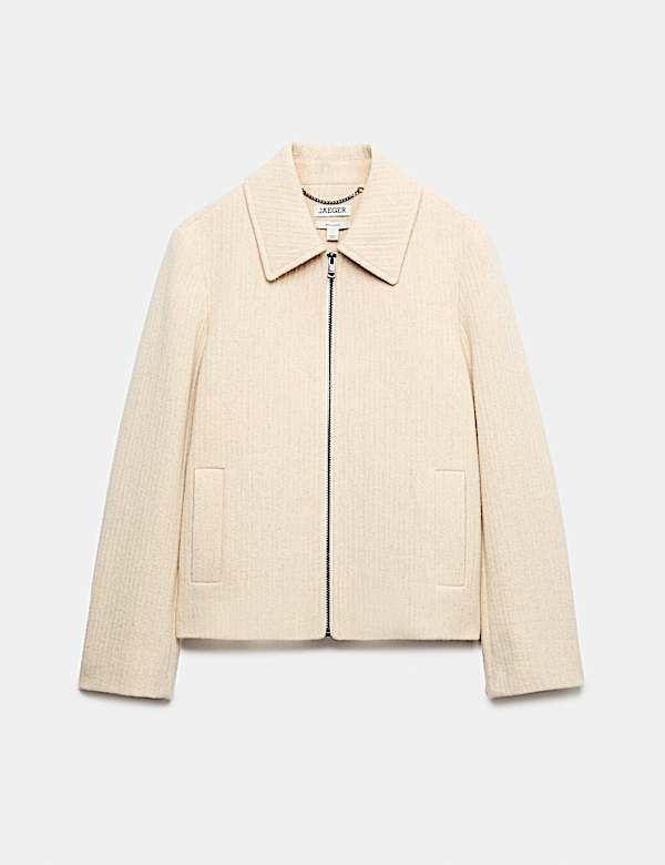 Veste style camionneur en laine italienne - CA