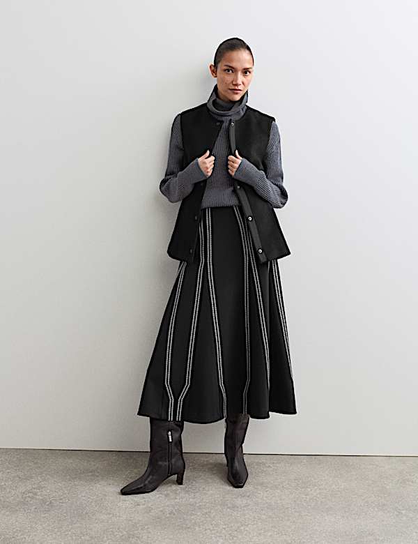 Pure Wool Crew Neck Waistcoat - ES