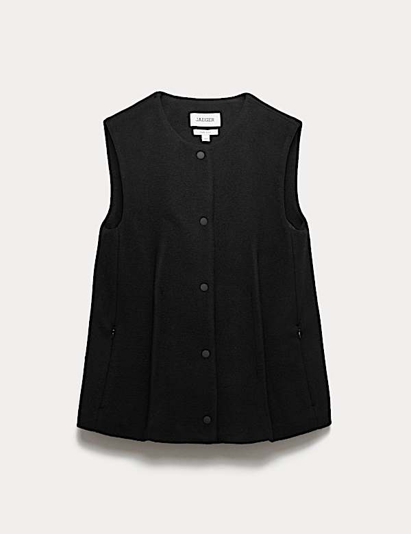 Pure Wool Crew Neck Waistcoat - ES