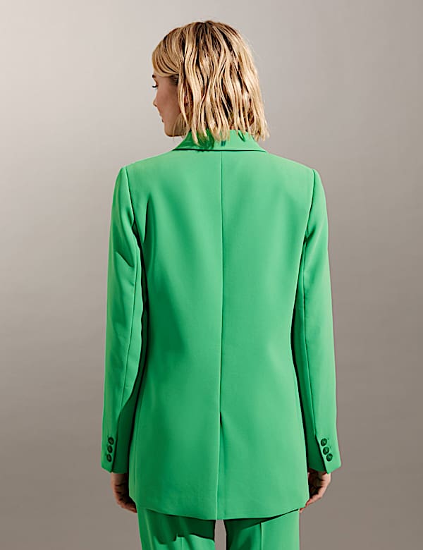 Blazer Crepe Lipat Silang Tunggal Tersesuai - ID