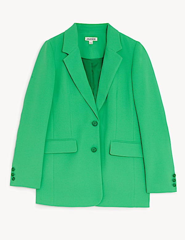 Blazer Crepe Lipat Silang Tunggal Tersesuai - ID