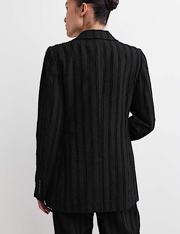 Tailored Jacquard Blazer with Cotton - FR