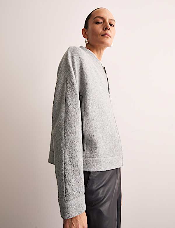 Chaqueta bomber con lana - ES