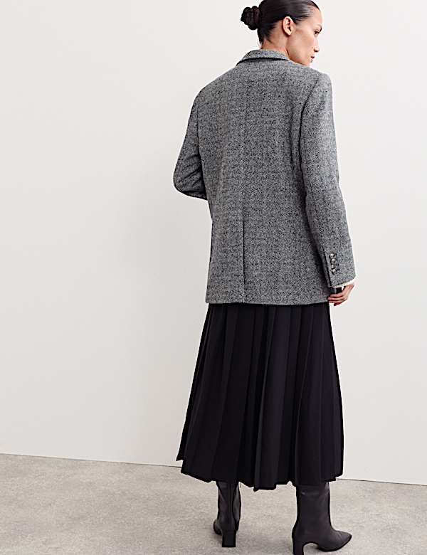 Relaxed British Wool Tweed Blazer - AU