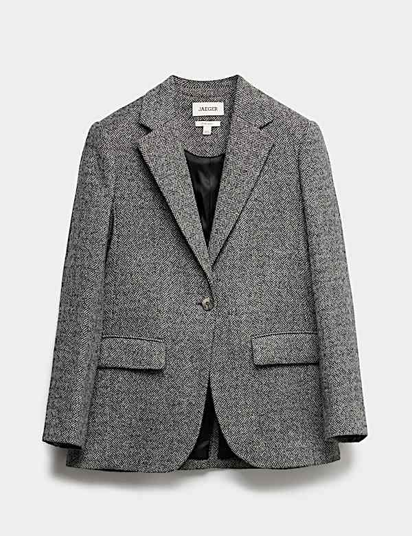 Relaxed British Wool Tweed Blazer - AU