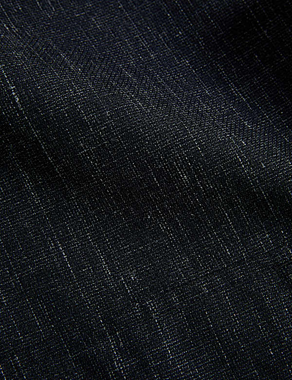 Wool Rich Single Breasted Blazer with Linen - GR