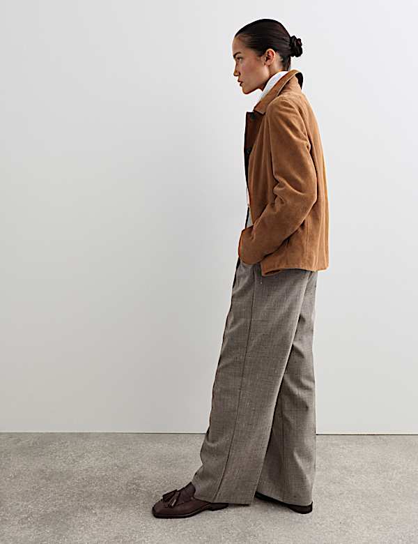 Su&egrave;de overhemdjack met kraag - BE