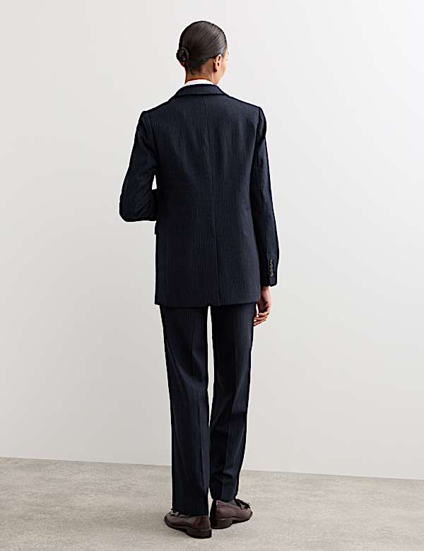 Wool Rich Pinstripe Jacket - NL