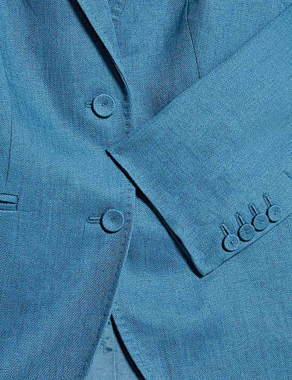 Pure Linen Straight Back Tie Detail Blazer - AU