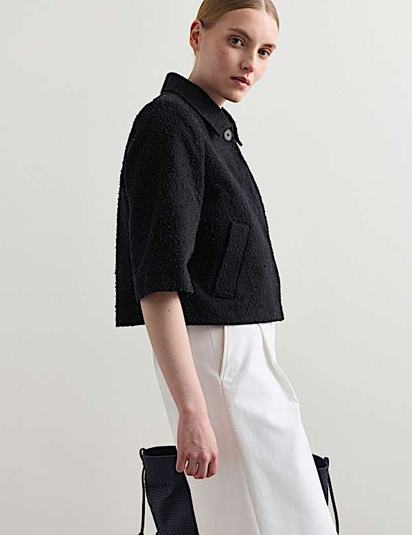 Veste style camionneur 100 % coton textur&eacute; - FR
