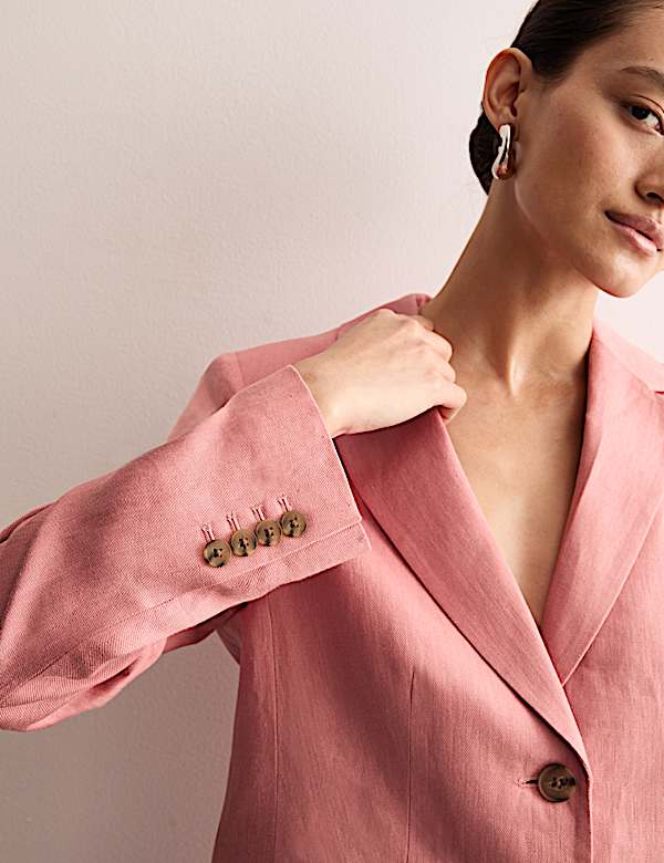 Blazer coupe droite 100 % lin - CA