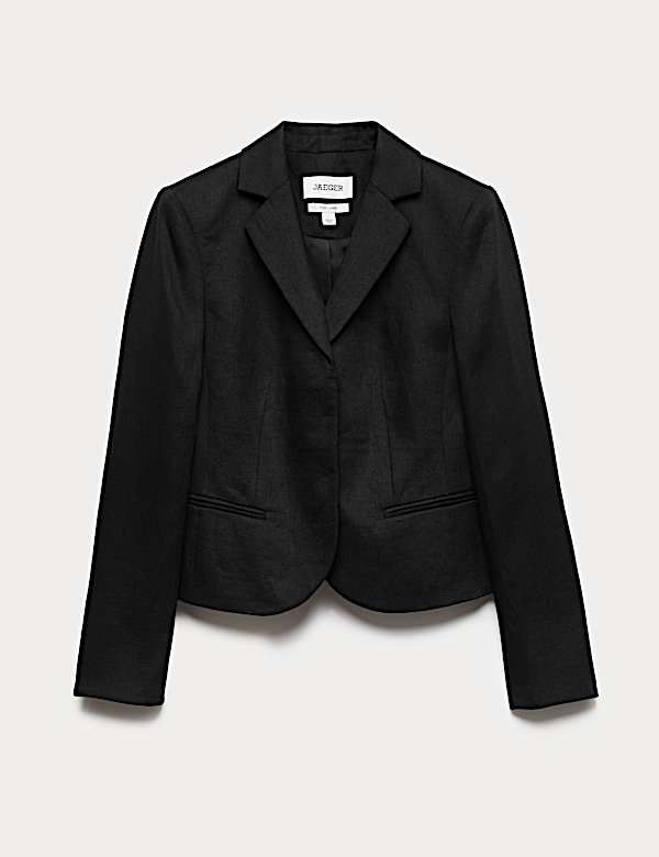Pure Linen Short Tailored Jacket - AU
