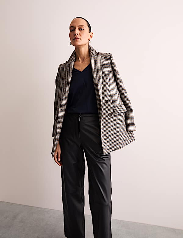 Pure Mercerised Cotton V-Neck T-Shirt - FR