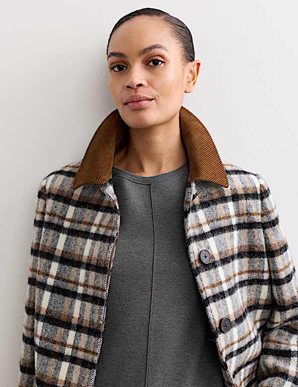 Ribbed Seam Detail Long Sleeve Top - GR