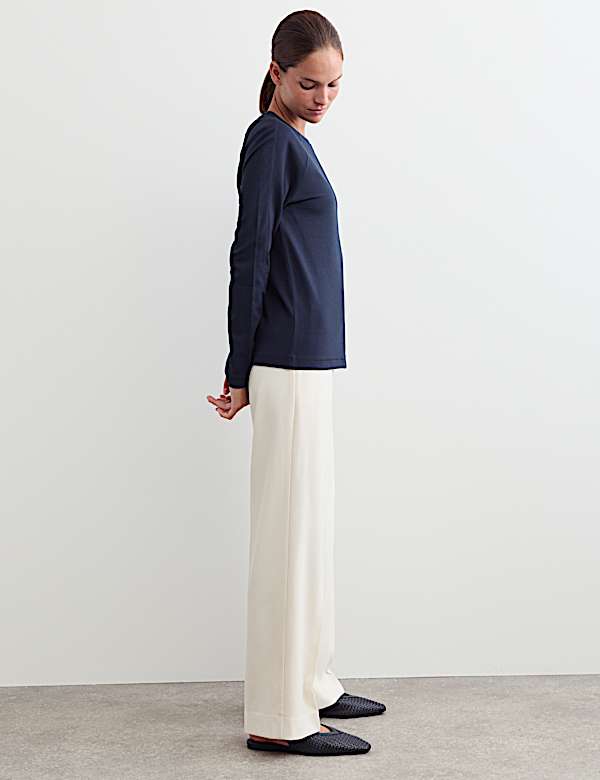 Seam Detail Long Sleeve Top - CH