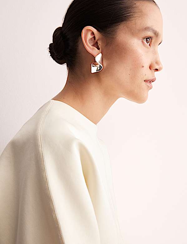 Sweat en coton et jersey - FR