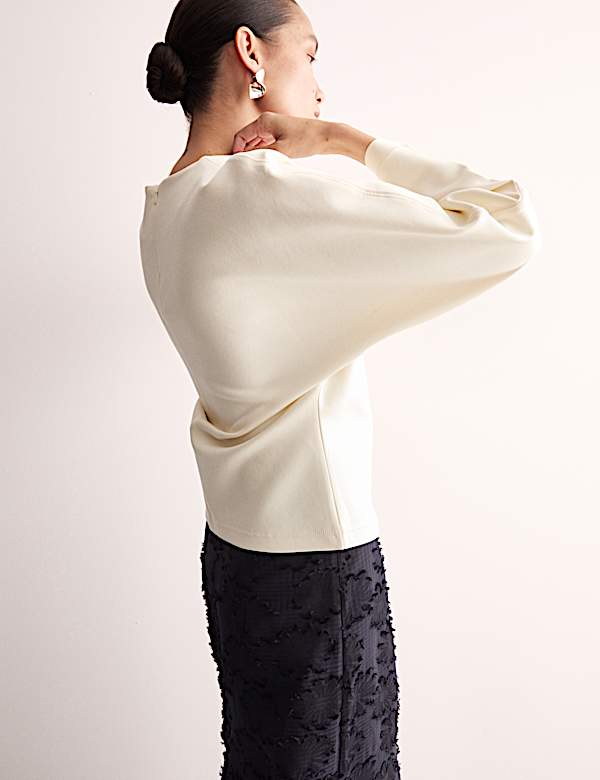 Sweat en coton et jersey - FR