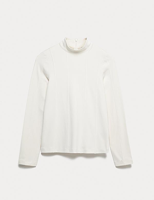 Top en jersey de coton mélangé - FR