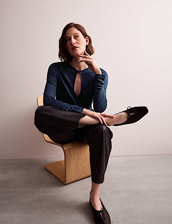 Top crois&eacute; effet drap&eacute; - FR