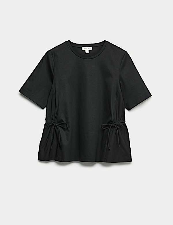 Puur katoenen top met ruches - BE