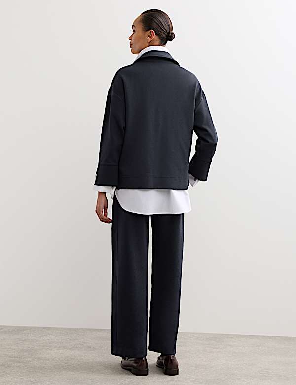 Jersey Overhead Patch Pocket Shirt with Wool - BE