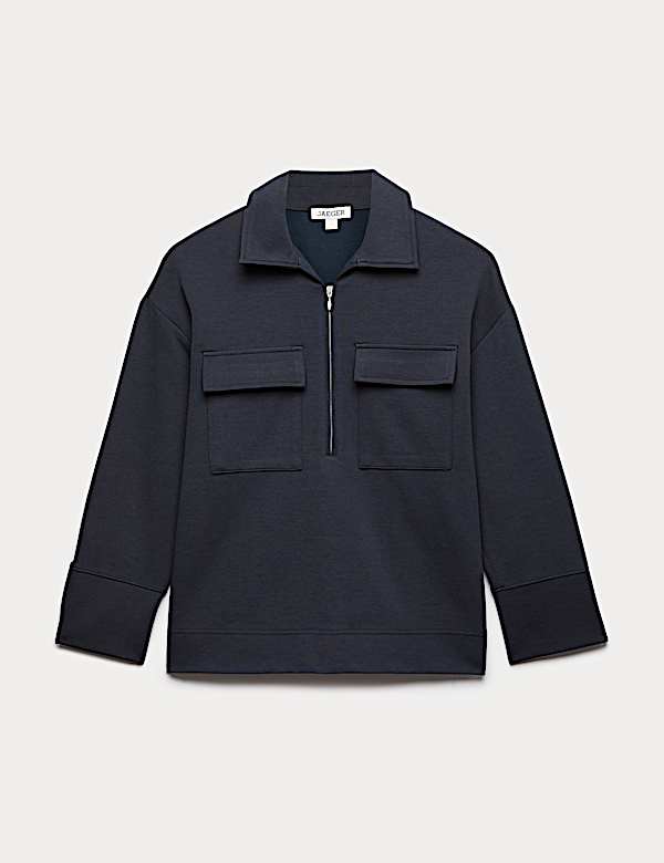 Jersey Overhead Patch Pocket Shirt with Wool - BE