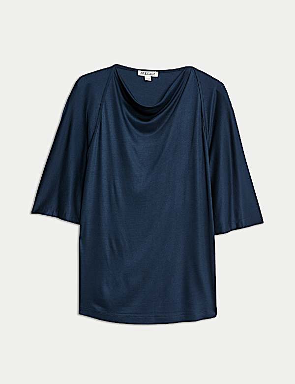 Top de punto drapeado - ES