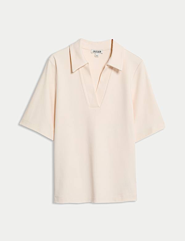 Cotton Modal Blend V-Neck T-Shirt - CA