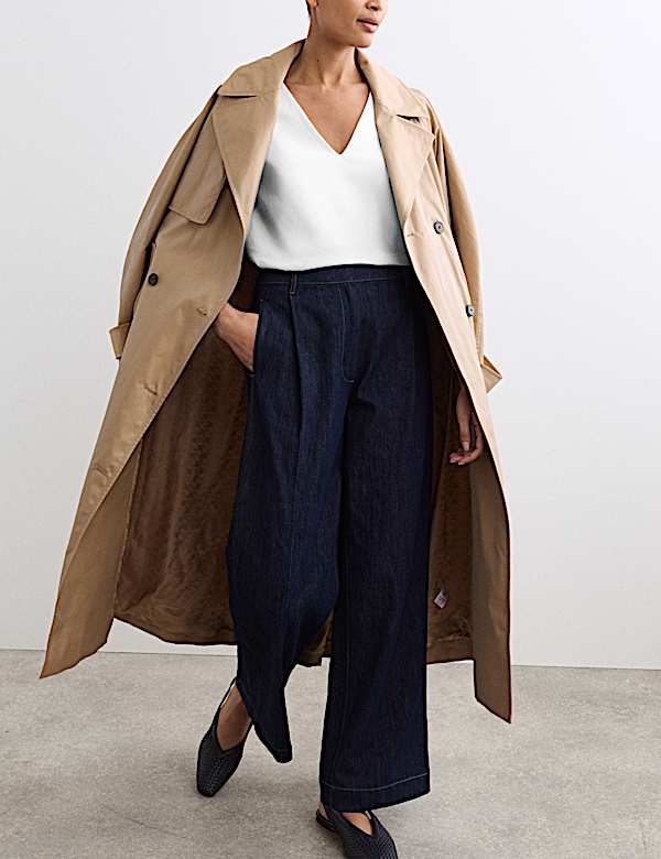 Pure Cotton V-Neck Boxy Top - AU