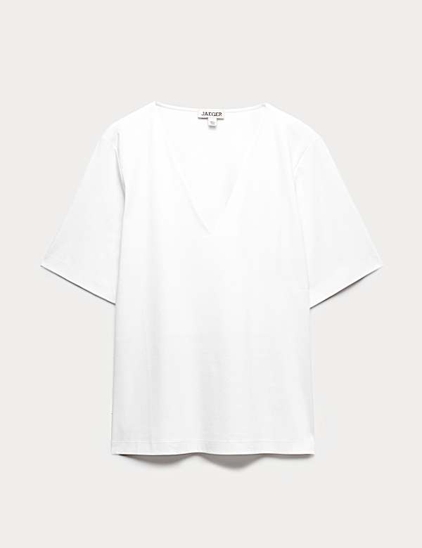 Pure Cotton V-Neck Boxy Top - AU