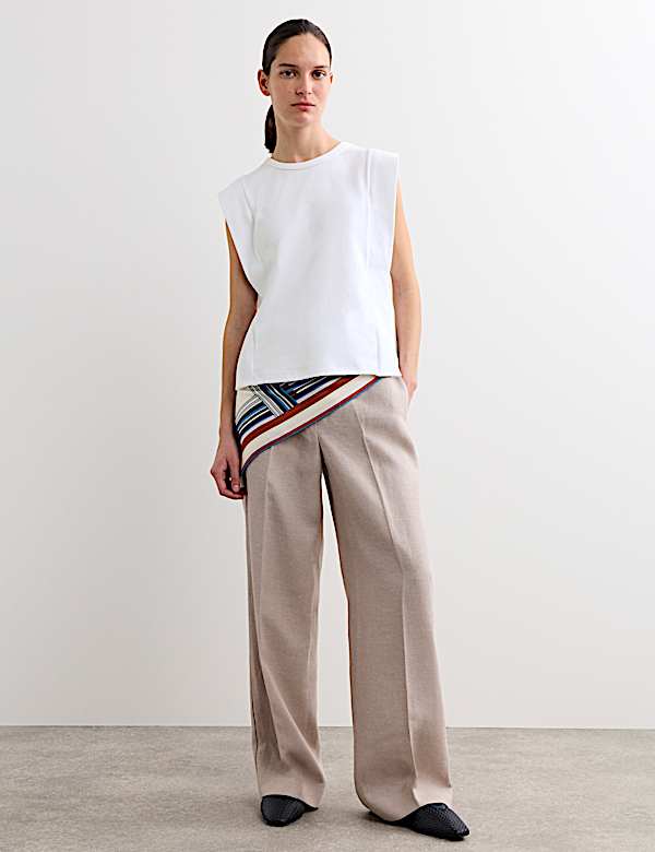 Cotton Modal Blend Ribbed Tank Top - NL