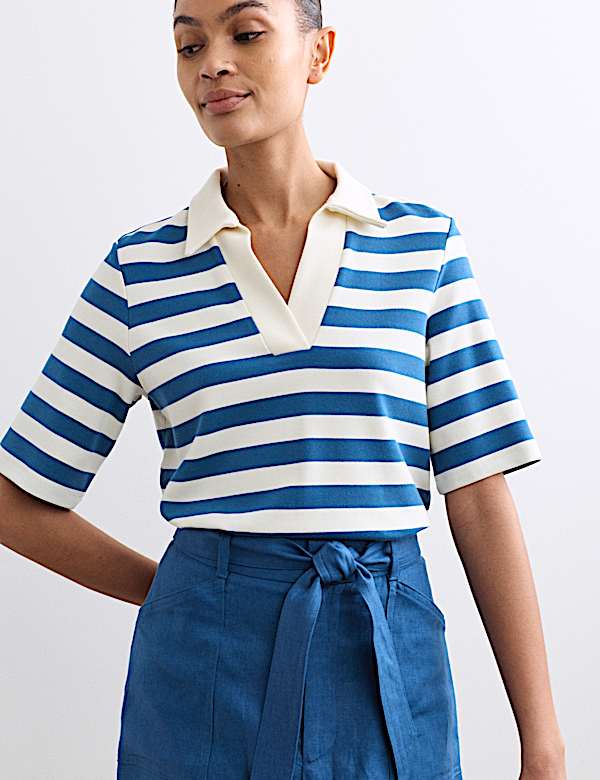 Haut Bleu Marine (Navy) Marks & Spencer - Taille 18 - Occasion Très Bon État