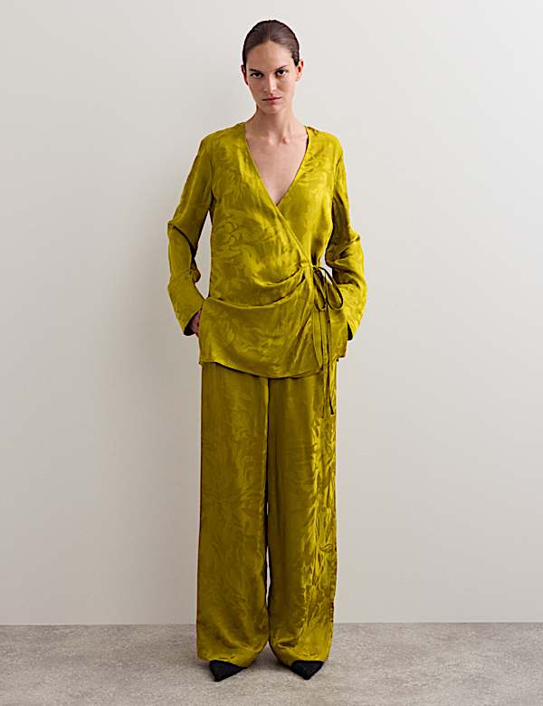 Avocado Jacquard Trouser Co-ord - ES