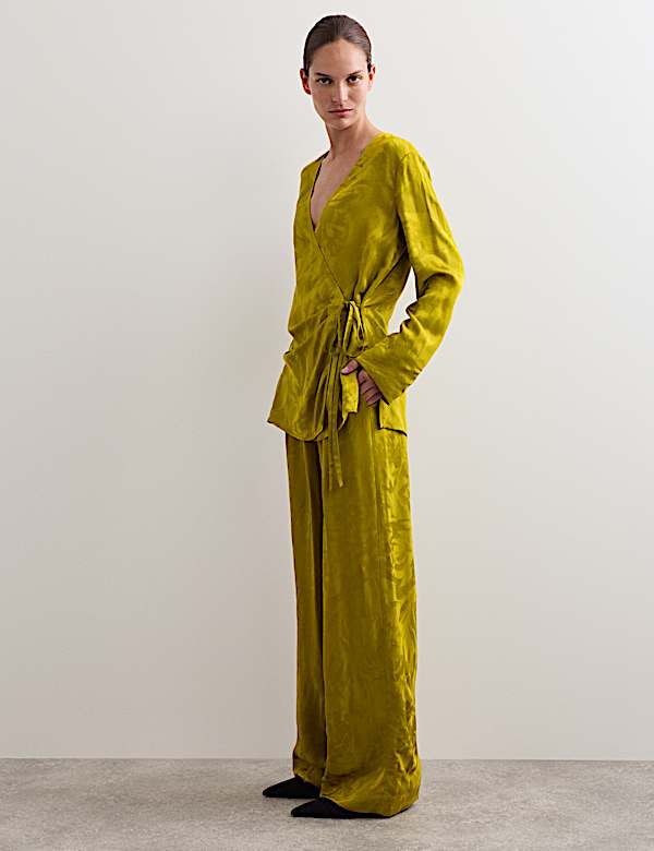 Avocado Jacquard Trouser Co-ord - ES