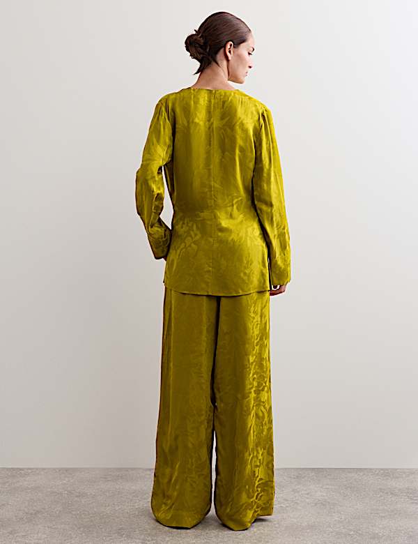 Avocado Jacquard Trouser Co-ord - ES