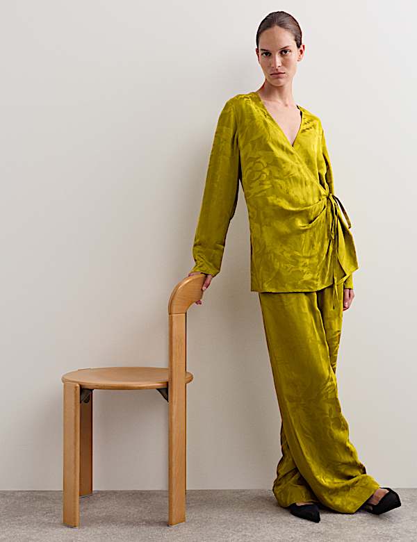 Avocado Jacquard Trouser Co-ord - ES