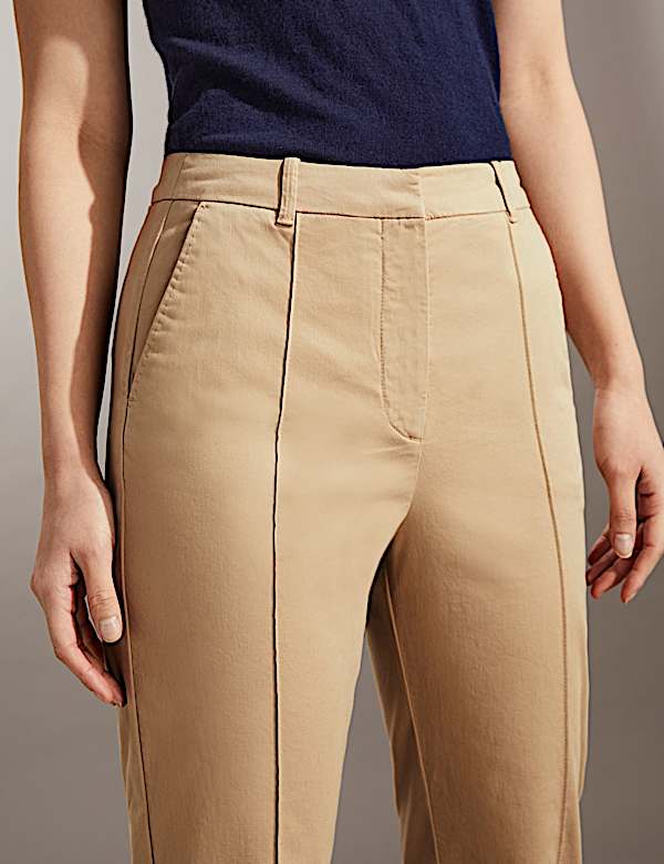 Slim Fit Cropped Chinos - ES
