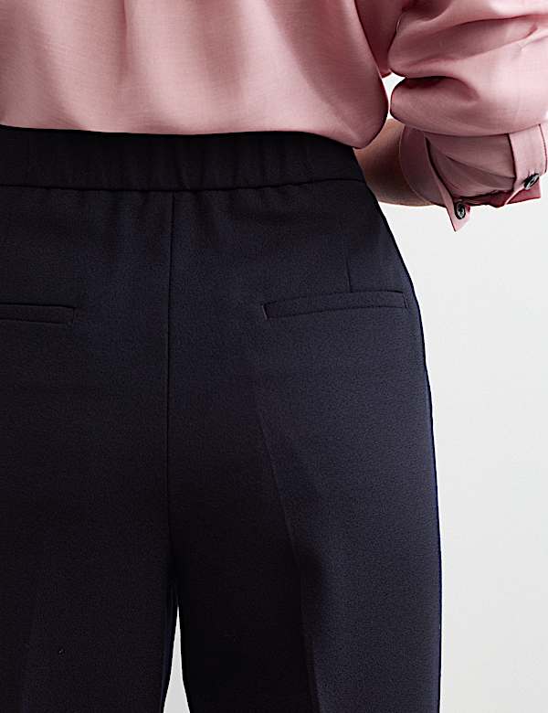 Pure Wool Straight Leg Trousers - IT