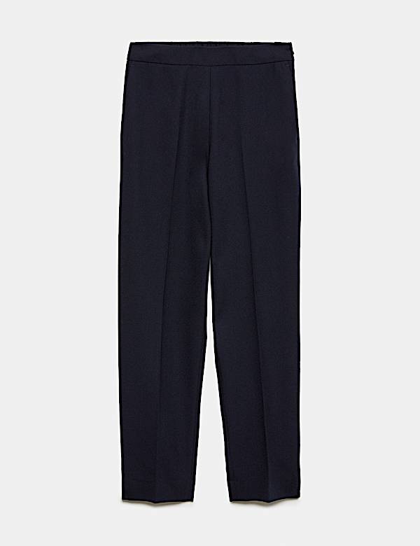 Pure Wool Straight Leg Trousers - IT