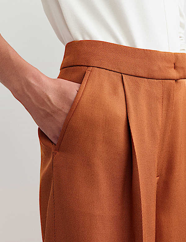 Lyocell Blend Long Shorts - CA