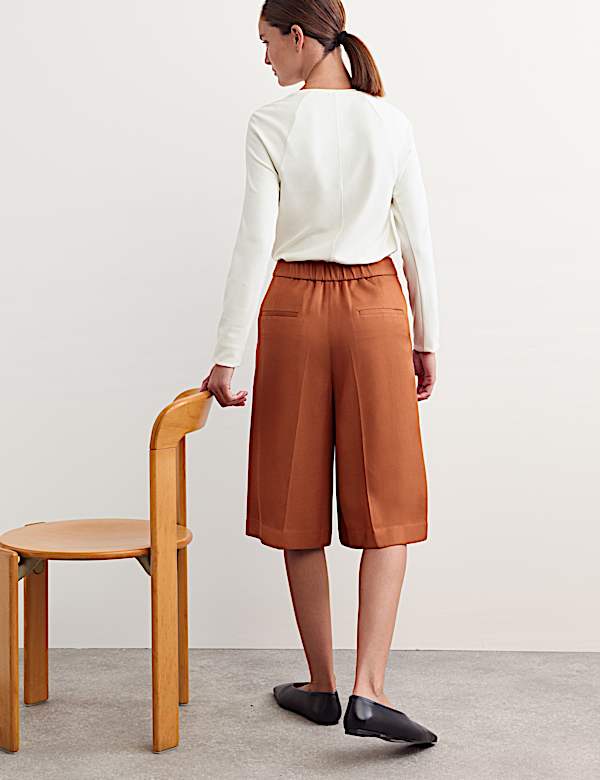 Lyocell Blend Long Shorts - CA