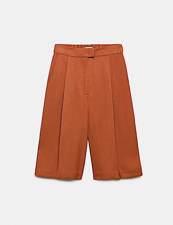 Lyocell Blend Long Shorts - CA