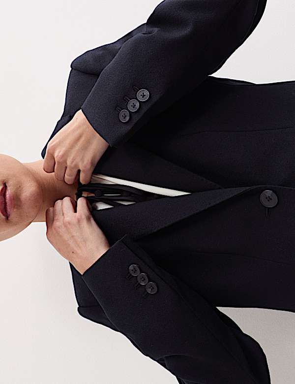 Sigarettenbroek van zuiver wollen crêpe - NL