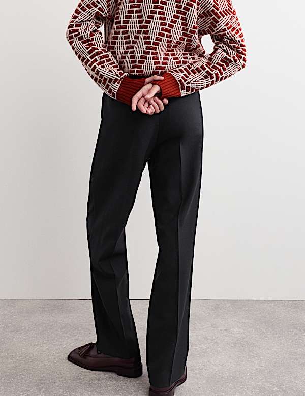 Pantalón 100% lana de pata recta - ES