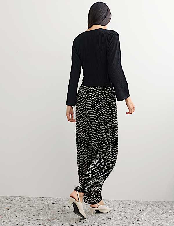 Pantalon coupe barrel longueur cheville avec ornement - CA