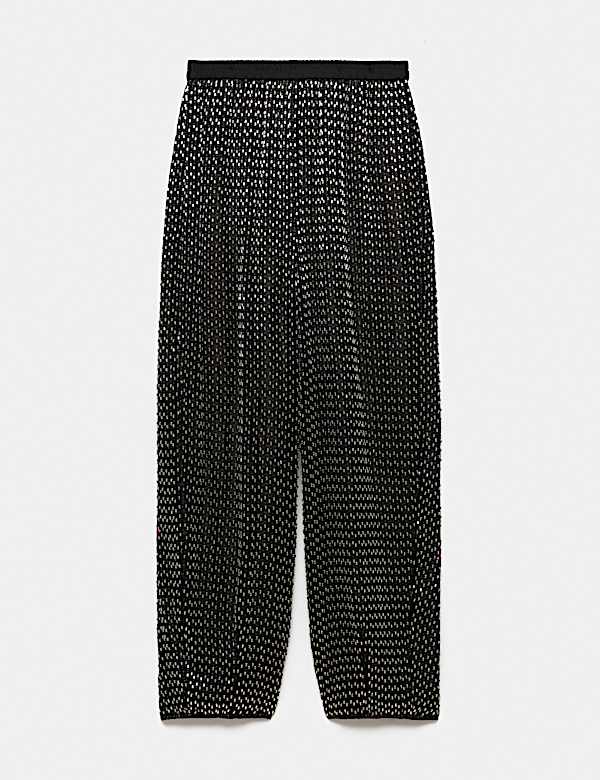 Pantalon coupe barrel longueur cheville avec ornement - CA