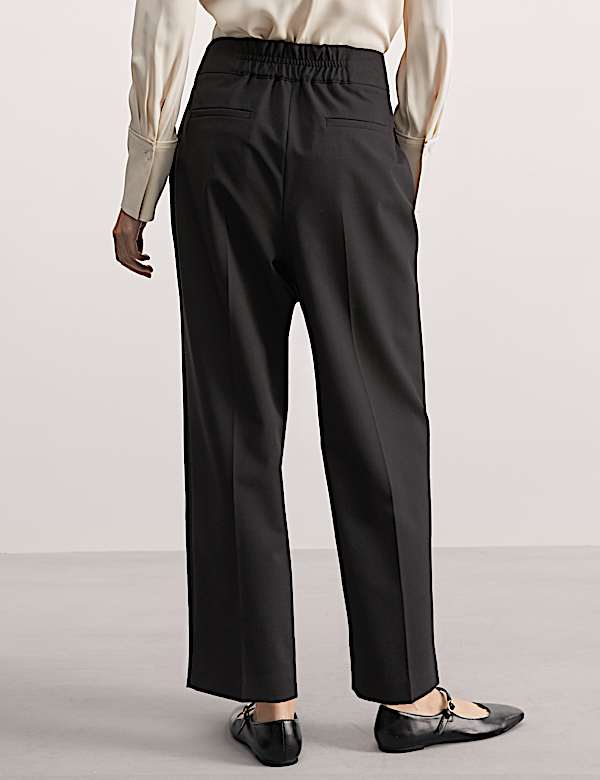 Celana Panjang Atas Tumit Campuran Wol - ID