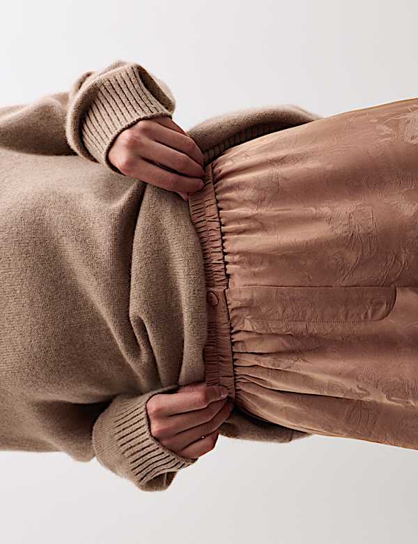 Jacquard Wide Leg Trousers - ES