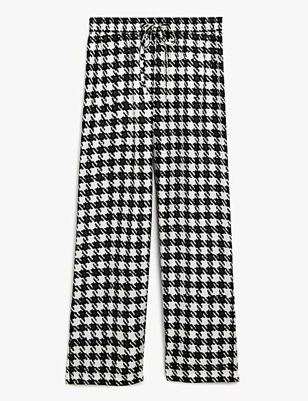 Pantal&oacute;n de pata ancha 100% seda de pata de gallo - ES